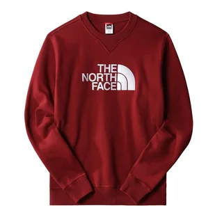 Bluza The North Face Drew Peak Crew 0A4SVR6R31 - bordowa - Bluzy sportowe męskie - miniaturka - grafika 1