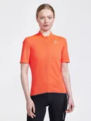 Koszulki sportowe damskie - Craft Koszulka kolarska "Core Endur Lumen" w kolorze pomarańczowym - miniaturka - grafika 1