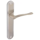 Klamki - Klamka do drzwi wewnętrznych z długim szyldem Augusta Nikiel/chrom Ambition - miniaturka - grafika 1