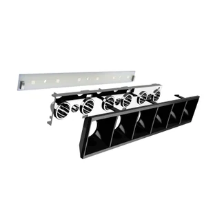 LI-EX Lampa wisząca biurowa LED Remote 250cm biała Office, możliwość ściemniania, biały / opal, biuro, aluminium - Lampy sufitowe - miniaturka - grafika 3