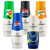 Syropy i koncentraty owocowe - SodaStream zestaw syropów, koncentratów 7up, Pepsi,P Max, Mirinda, Xtreme - miniaturka - grafika 1