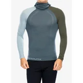 Bluzy narciarskie - Bluza termoaktywna męska Ortovox 120 Comp Light Hoody - miniaturka - grafika 1