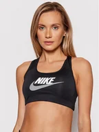 Bielizna sportowa damska - Nike Biustonosz sportowy Dri-FIT Swoosh DM0579 Czarny - miniaturka - grafika 1