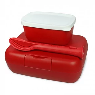 Koziol Lunchbox z pojemnikiem i sztuć candy ready dsred 3272683 3272683 - Lunch boxy - miniaturka - grafika 1