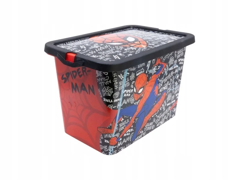 Pudełko na zabawki z przykrywką SPIDERMAN 7L Pojemnik kosz Spider-Man