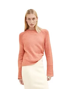 TOM TAILOR Damski Sweter z dzianiny 1034082, 30670 - Canyon Sunset Red Melange, XXS - Swetry damskie - miniaturka - grafika 1