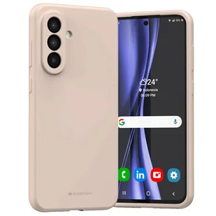 Etui Mercury Silicone do Samsung Galaxy A36 różowo-piaskowy - Etui i futerały do telefonów - miniaturka - grafika 1