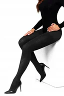 Rajstopy - RAJSTOPY DAMSKIE GRUBE BAWEŁNIANE 90DEN CZARNE CIEPŁE MORAJ R.4 NERO - miniaturka - grafika 1