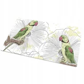 Podkładki na biurko - Mata Na Stolik Z Grafiką Podkładka Na Biurko Zielone Papugi 90x45 - miniaturka - grafika 1