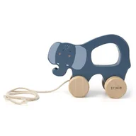 Zawieszki dla dzieci i niemowląt - Trixie Baby Trixie Baby - Mrs Elephant  Drewniana Zabawka do Ciągnięcia - miniaturka - grafika 1