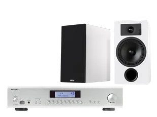 Rotel A14 MkII (srebrny) + Tesi 3 (biały) - Zestawy stereo - miniaturka - grafika 1