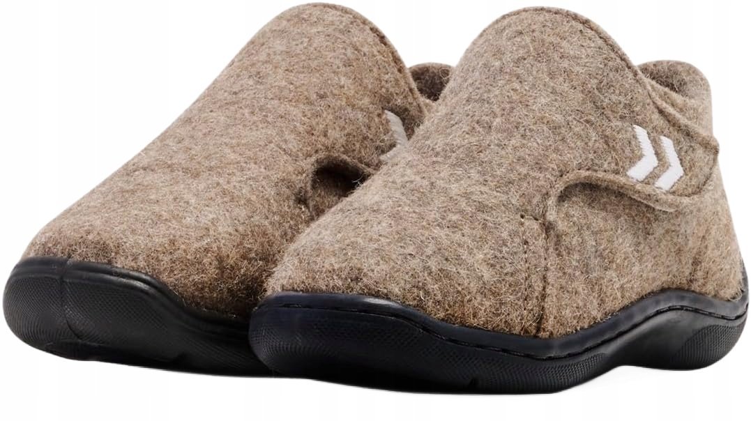 HUMMEL KAPCIE DZIECIĘCE BRĄZOWE FILCOWE Z RZEPEM 27 J0A