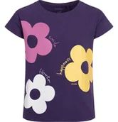 Bluzki dla dziewczynek - T-shirt z krótkim rękawem dla dziewczynki, z motywem kwiatowym, fioletowy 3-8 lat - miniaturka - grafika 1