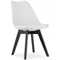 Krzesła - Białe kuchenne krzesło w stylu nowoczesnym - Asaba 4X - miniaturka - grafika 1