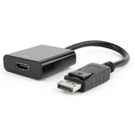 Adaptery i przejściówki - Cablexpert DisplayPort to HDMI adapter cable Black AB-DPM-HDMIF-002 - miniaturka - grafika 1
