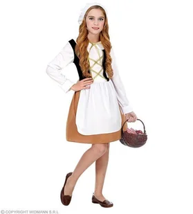 Strój dla dzieci, Średnioweczna Dziewczyna, rozmiar 158 - Stroje karnawałowe - miniaturka - grafika 1