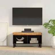 Szafki RTV - vidaXL Szafka pod telewizor, 85x33x43,5 cm, lite drewno mango - miniaturka - grafika 1