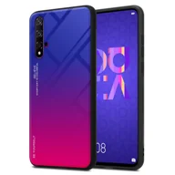 Etui i futerały do telefonów - Etui Cadorabo do Honor 20 / 20S / Huawei NOVA 5T z czarną osłoną na telefon komórkowy Etui z TPU Etui ze szkła hartowanego - miniaturka - grafika 1