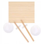 Zestawy do sushi - Zestaw do sushi serwowania pałeczki mata bambusowa - miniaturka - grafika 1