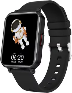 Maxcom FW56 Carbon Pro Czarny - Smartwatch - miniaturka - grafika 1