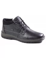 Półbuty męskie - TRZEWIKI RIEKER - 05102-00 BLACK - Rieker - miniaturka - grafika 1
