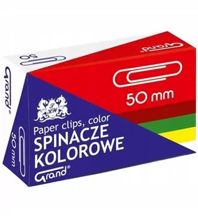 Grand Spinacze kolor 50mm 50szt - Spinacze i klipsy do papieru - miniaturka - grafika 1