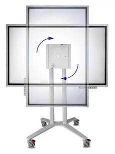 PeTa Flip Stand do Samsung Flip WM55H/R + WM65R i wyświetlaczy do 50kg czarny - Uchwyty do monitorów - miniaturka - grafika 1