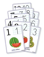 Edukacja przedszkolna - LearnHow Plansze eukacyjne A5 - Cyfry 1-10 10 kart - miniaturka - grafika 1