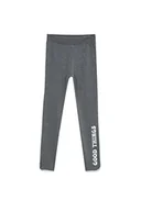 Legginsy - DeFacto Legginsy dla dziewczynek, szary, 10-11 Lata - miniaturka - grafika 1