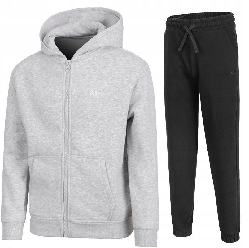 4F DZIEWCZÄCY DRES KOMPLET BLUZA NA ZAMEK SPODNIE / rozm 152