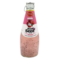 Soki i napoje niegazowane - Napój owocowy smak liczi z nasionami bazylii Basil Seed Lychee Pran 290ml - miniaturka - grafika 1