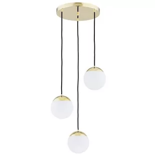 Argon Lampa wisząca LIVIA IP22 biało-złota E27 - Lampy sufitowe - miniaturka - grafika 2
