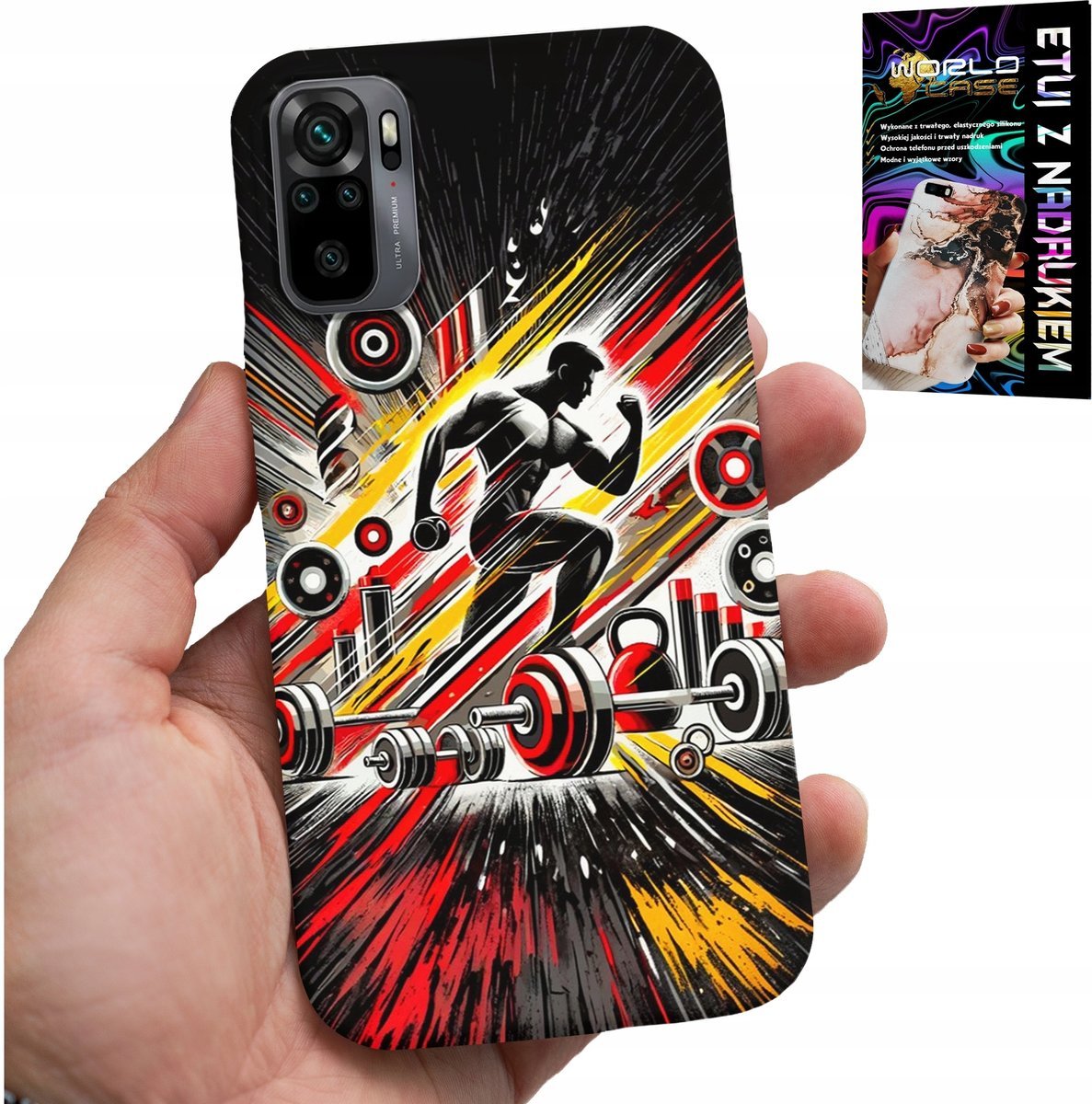 ETUI DO XIAOMI NOTE 10 / 10S - SIŁOWNIA KULTURYSTYKA SZTANGI FITNESS