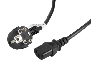 LANBERG LANBERG Kabel zasilający CEE 7/7 IEC 320 C13 VDE 5M czarny (CA-C13C-11CC-0050-BK) - Kable komputerowe i do monitorów - miniaturka - grafika 4