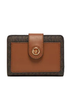 MICHAEL Michael Kors Mały Portfel Damski 32R4G0KF5B Brązowy - Portfele - miniaturka - grafika 1