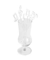 Shakery barmańskie - Qualy Mieszadełka do napojów Melody 6 szt białe 10267-WH QL10267-WH - miniaturka - grafika 1