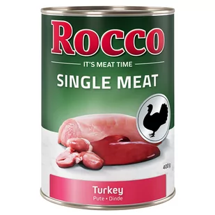 Megapakiet Rocco Single Meat, 24 x 400 g - Indyk - Mokra karma dla psów - miniaturka - grafika 1