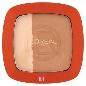 Loreal Glam Bronze Duo Powder puder brązujący w kamieniu 101 Blonde Harmony 9g - Farby do włosów i szampony koloryzujące - miniaturka - grafika 1