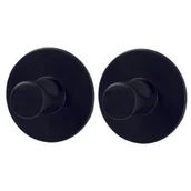 Wieszaki łazienkowe - Wieszak samoprzylepny Style okrągły 3m czarny mat 2 szt. - miniaturka - grafika 1