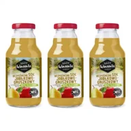 Soki i napoje niegazowane - Sady Wincenta Sok 100% jabłkowo-gruszkowy naturalnie mętny tłoczony NFC Zestaw 3 x 330 ml - miniaturka - grafika 1