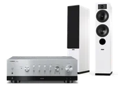 Zestawy stereo - Yamaha R-N1000A (srebrny) + Tesi 5 (biały) - miniaturka - grafika 1