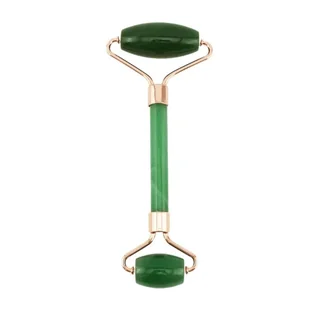 Jadeitowy wałek do masażu, dwustronny roller do twarzy - Wschód - Premium - Akcesoria medycyny naturalnej - miniaturka - grafika 1