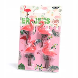 Gumka do ścierania flaming gumki 3 szt - Gumki biurowe - miniaturka - grafika 1