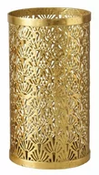 Świeczniki - Lampion Dekoracyjny Złoty Metalowy 23 cm - miniaturka - grafika 1