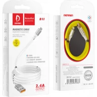 Kable USB - Kabel Usb Typ-C Denmen Żółty D11T Magnetyczny - miniaturka - grafika 1