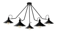 Lampy sufitowe - Kaspa Lampa sufitowa Hats 5 czarna 10501506 - miniaturka - grafika 1