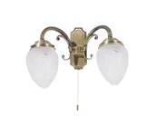 Lampy ścienne - Rabalux Annabella 8632 Kinkiet dekoracyjny Oprawa Lampa ścienna 2x40W biały złoty - miniaturka - grafika 1