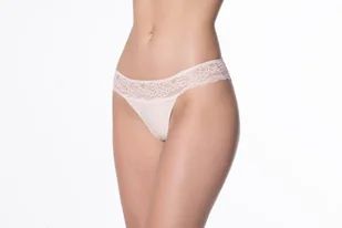 Brazyliany Damskie Bezszwowe Koronkowe Salsa Julimex Beżowe L - Komplety bielizny Brazyliany Damskie Bezszwowe Koronkowe Salsa Julimex Beżowe L - Komplety bielizny - miniaturka - grafika 1