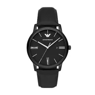 Paski - Emporio Armani Męski Zegarek, Mechanizm Kwarcowy, 3 Wskazówki, Datownik, Koperta 42 mm, Skórzany Pasek Pro-Planet Ar11573 - miniaturka - grafika 1