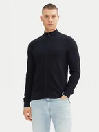 Swetry męskie - Geox Kardigan M5570B T3248 F1624 Granatowy Regular Fit - miniaturka - grafika 1